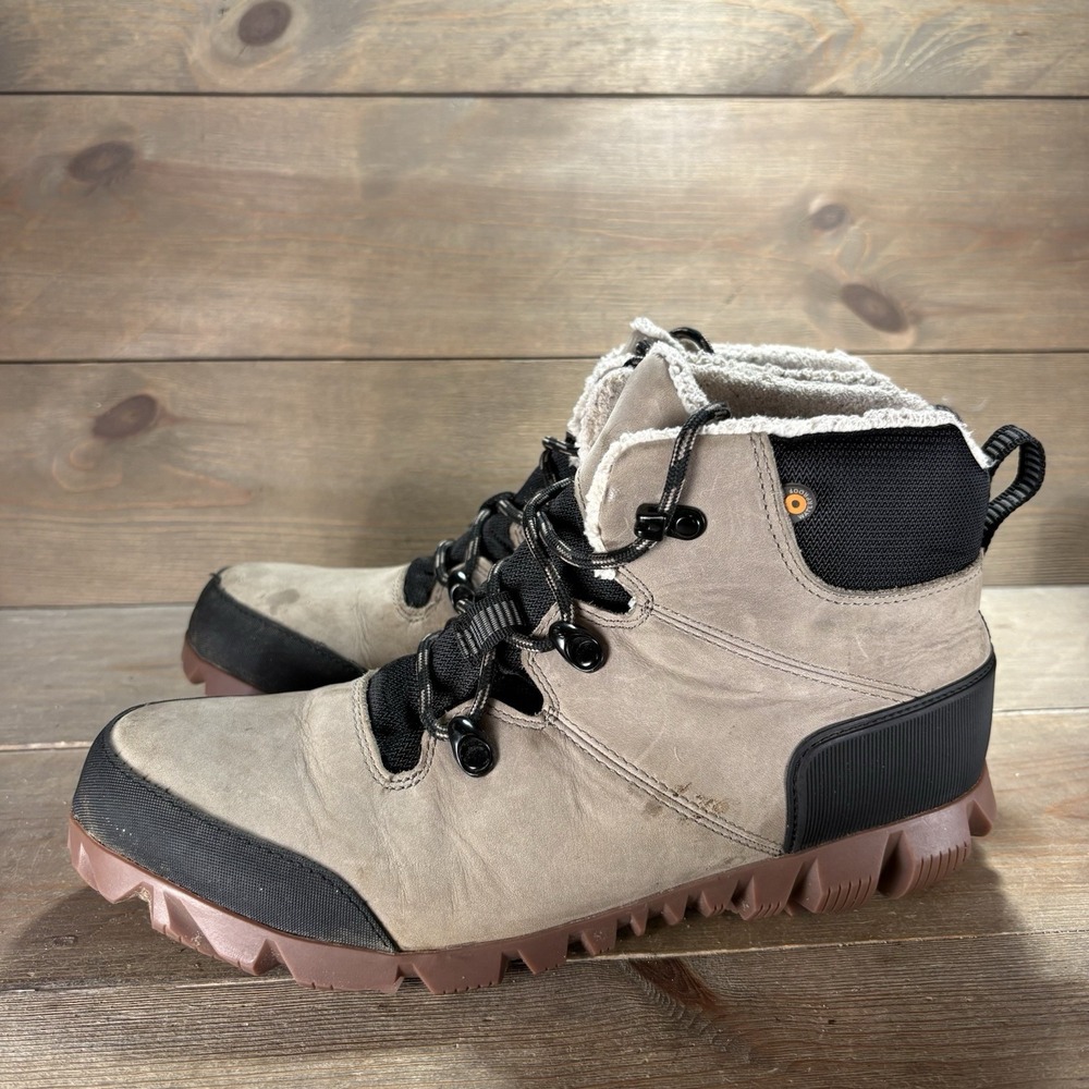 bogs arcata urban womens size 9.5 shoes brown leather waterproof snow boots
